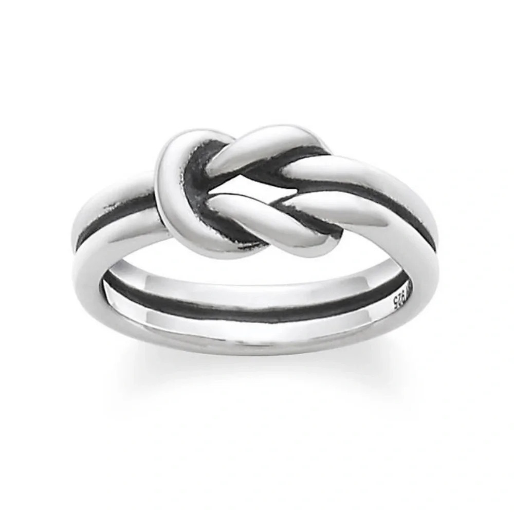 Retired James Avery Lovers Lover’s Knot Ring Sterling Silver 925 4.5